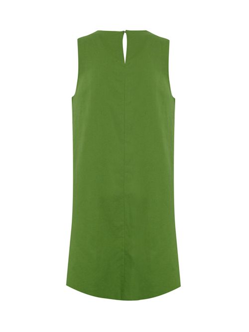 Abito Racer in cotone e lino Verde WEEKEND MAX MARA | 2515221102600006